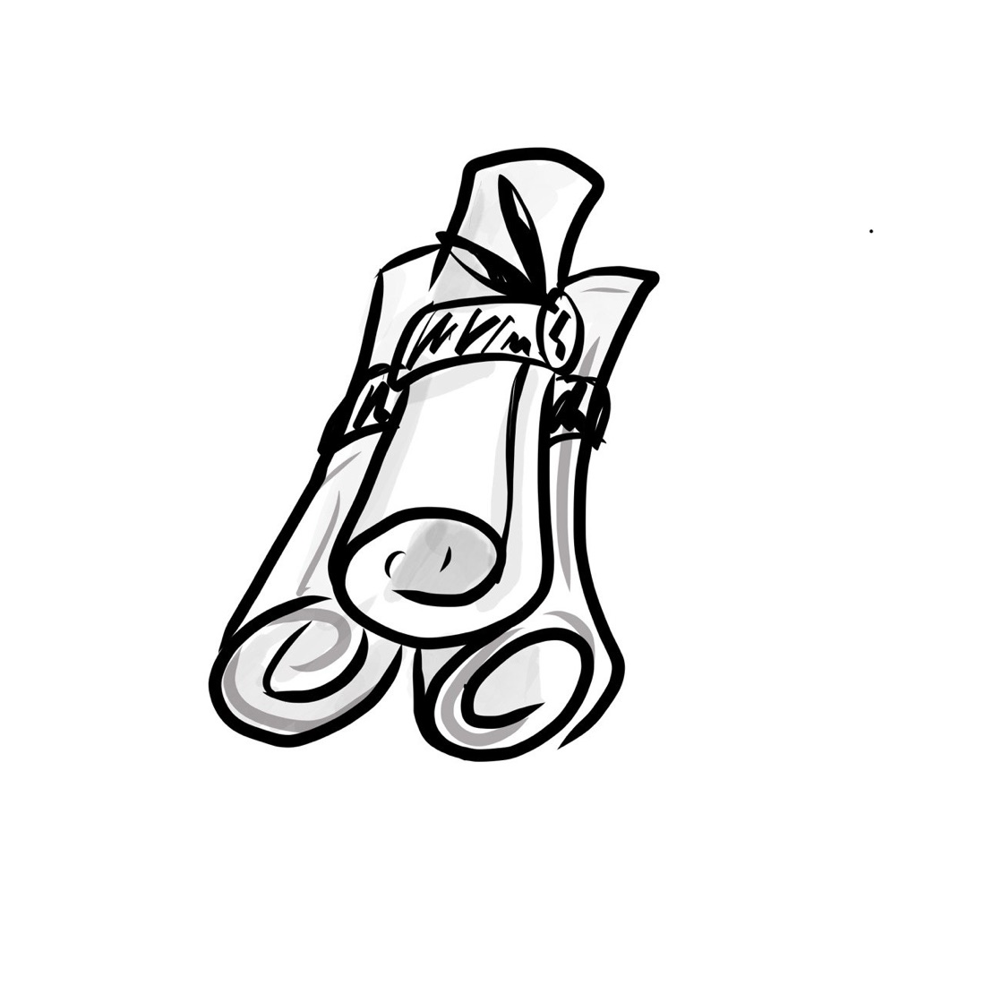Ancient rolled scrolls, representing the Dead Sea Scrolls
